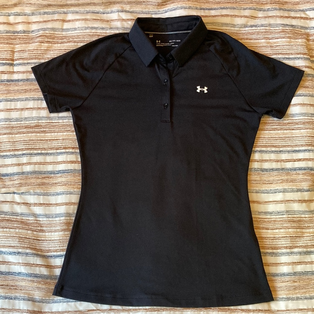 Under Armour Black Polo Shirt